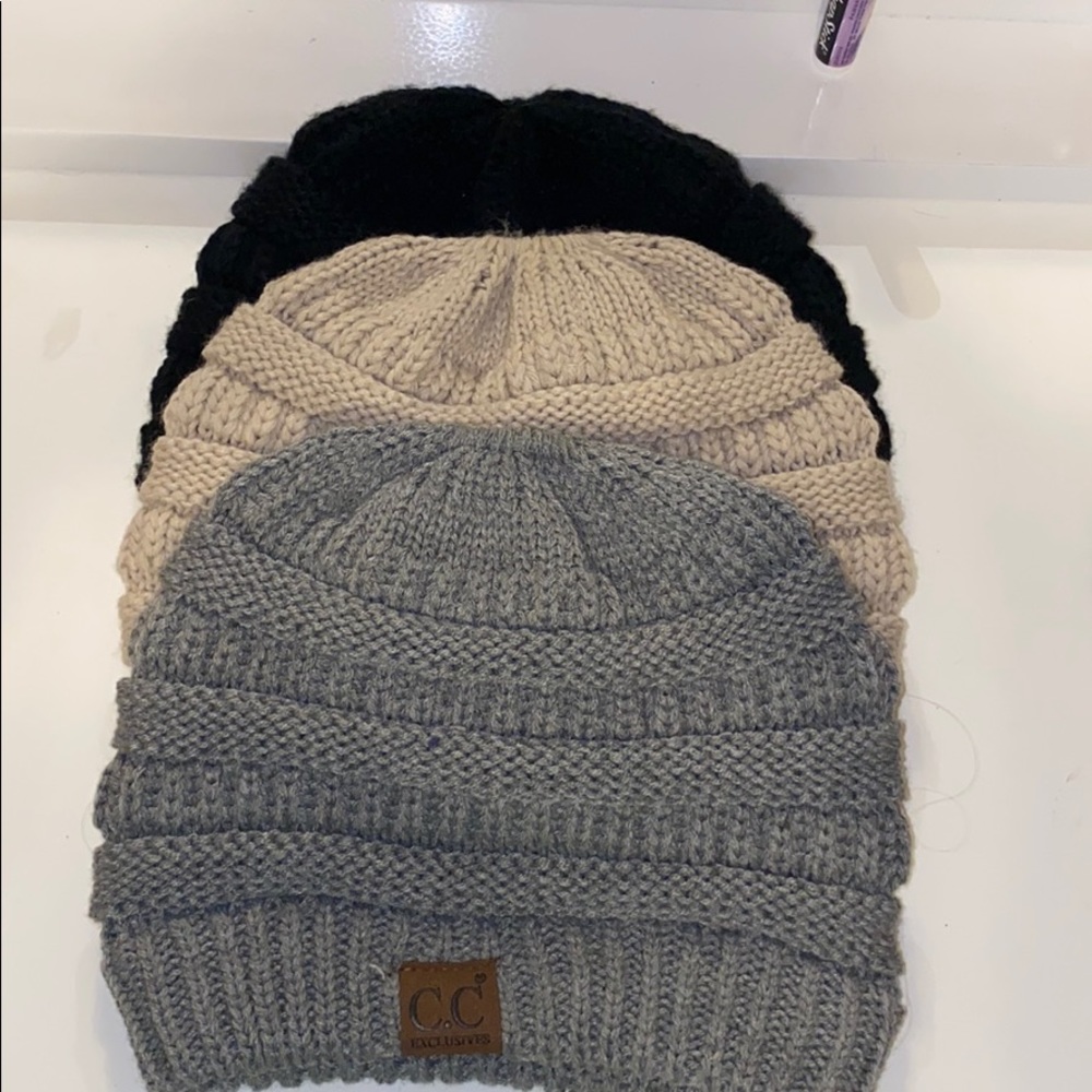 3 C.C beanies